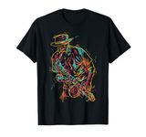 Saxophone player abstract art T-Shirt