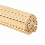 Pllieay 30 Pieces Bamboo Sticks Wood Extra Long Sticks for Crafting (40CM Length × 0.9CM Width)…