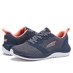 Avia Coast 2.0 Lightweight MemoryFōM Walking Sneakers for Women - Black, Olive Green, or Blue - Blue Grey, 10 Medium