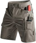 Moosehill Men's Hiking Cargo Shorts Quick Dry Work Shorts for Men Casual Tactical with 7 Pockets Waterproof No Belt
