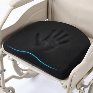 Tsumbay Seat Cushion for Office Soft Memory Foam Seat Cushion with Carry Handle，Washable Cover，Comfortable Coccyx Cushion for Home Office Chair Pad, Car Seat, Wheelchair -Black