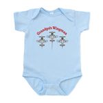 CafePress Aviation Grandpa's Wingman Infant Bodysuit Cute Infant Bodysuit Baby Romper