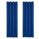 Deconovo Soft Solid Thermal Insulated Eyelet Blackout Curtains Blind for Nursery 46 x 72 Inch Blue 2 Panels