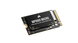 CORSAIR MP600 Micro 1TB M.2 NVMe PCIe x4 Gen4 2 SSD – M.2 2242 – Up to 5,100MB/sec Sequential Read – High-Density 3D TLC NAND – Compatible with Lenovo Legion Go and Thin PCIe 4.0 Laptops – Black