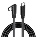 USB C to USB C Cable 10FT,TYPEC 3.1 GEN2,Right Angle USB C 3.2 Gen 2 20Gbps Cablee 4K@60Hz UHD Video Monitor Cable 100W PD Fast Charging Cable.for Oculus Quest, MacBook Pro,AR,Switch,Phone 15,Laptops