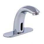 Fontana Automatic Hands Free Modern Contemporary Design Sensor Faucet, Chrome