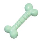 Rosewood large tough and durable chew and teething bone shaped dog toy for medium and large dogs made of tough nylon material, Mint flavoured and scented, Green, clear