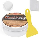 DEWEL Wood Putty, Water-Based Wood Filler, White Wood Filler Putty, Wood Filler Paintable, Stainable, Premium Wood Repair kit for Trim, Restore Table, Cabinet, Floors, Wood Hole, Door