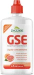 Zazzee GSE, 3X Triple Strength, 4 Ounces, 500 Servings, 300 mg per Serving, Premium Liquid Grapefruit Seed Extract Concentrate with Bioflavonoids, Vegan, Gluten Free, All-Natural, Made in The USA