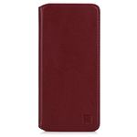 32nd Classic Series 2.0 - Real Leather Book Wallet Case Cover for Motorola Moto G Power (2021), Real Leather Design with Card Slot, Magnetic Closure and Built in Stand - Burgundy