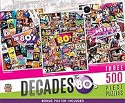 3-Pack 500pc Puzzles - The 80's