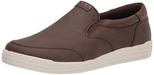 Nunn Bush Men's Kore City Walk Moccasin Toe Sneaker Style Slip on Loafer Shoe, Brown, 12 Wide
