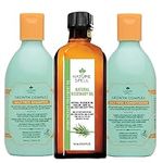 Nature Spell Rosemary Oil with Hair Growth Shampoo and Conditioner – Rosemary Hair Oil with Growth Complex Shampoo and Conditioner Set, Pack of 3 Gift Set 150ml x1 300mlx2