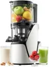 EanOruus Juicer Machines, 3-in-1 Cold Press Juicer with 6.5" Extra Large Chute, 100oz Large Capacity, AC Motor, Makes Juice, Nut Milk & Sorbet, Bright White
