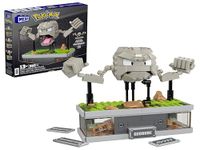 MEGA Pokémon Building Toys Set, Mini Motion Geodude with 343 Pieces, 5 Inches Tall, Moving Arms and Mouth, Adult Collectible, HWR79