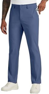 Willit Mens Golf Pants Stretch Dress Pants Quick Dry Work Business Slacks Casual Pants with 4 Pockets Blue 35W x 28L