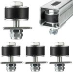 SHINICO 1-5/8" Unistrut Trolley Limit Hardware for Strut Channel, U Bracket,Garage Door Rollers, Hoist Trolley, Beam Trolleys 4Pack