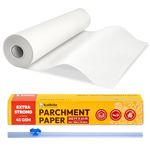 katbite Baking Paper Parchment Paper Roll 30CM x 80M Non Stick Heavy Duty Greaseproof Parchment Paper for Cooking, Meat, Vegetables, Pizza