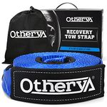 Recovery Tow Strap 3'' x 30 ft - Lab Tested 30,000lb Break Strength - Heavy Duty Draw String Bag Included - Triple Reinforced Protective Loop - Ensure Peace of Mind - Emergency Off Road Towing Rope