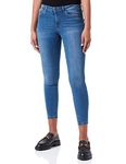 VERO MODA PETITE Women's VMTANYA MR S Piping J VI349 GA PTT NOOS Jeans, Medium Blue Denim, XL / 28L