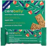 Cerebelly Organic Apple Kale Smart Bar Toddler Snack Bar, 30-Pack Carton / Barres sensées Pommes et chou frisé emballage de 30