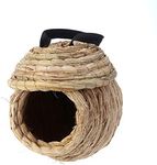 POPETPOP Outdoor Cage Straw Birds Budgie Cage Accessories Bird Nest for Parakeets Outdoor Accessories Finch Nests for Cages Parakeet Cage Accessories Birds Hanging Quail The Bird's Nest