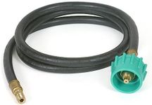 Camco 30 inches Pigtail Propane Hose Connector, Connects Propane Cylinder to a RV or Trailer Propane Regulator, Provides Thermal Protection and Excess Flow Protection (59163), Black