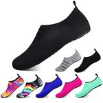 semai Water Shoes Quick-Dry Swimming Socks, Non-Slip Soft Beach Shoes Barefoot Water Sports Shoes Breathable Aqua Socks for Women Men Kids, Elastic Easy-fit Footwear for Beach Swimming Yoga Diving BS04 M