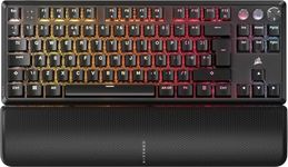 Corsair K70 PRO TKL RGB Tenkeyless Mechanical Wired Gaming Keyboard – Pre-Lubed Hall Effect MGX Hyperdrive Adjustable Switches, Simultaneous SOCD and Rapid Trigger, 8000Hz Polling, QWERTY UK – Black
