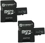 Synergy Digital Camera Memory Cards, Compatible with Fujifilm INSTAX Mini EVO Hybrid Digital Camera, 2 x 64GB Micro SD Secure Digital Memory Cards