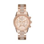 Michael Kors Women Ritz Rose Gold Dial Stainless Steel Chronograph Watch - MK6485 (206685205, Not assigned, Not assigned)