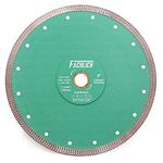 FACHLICH Diamond Porcelain Cutting Disc 230MM/9" Diamond Blade with X Teeth Turbo Mesh Rim for Ceramic Tile Porcelain Granite Marble