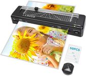 Laminator Machine A3 Laminating Machine with Built-in Trimmer, Fast Warm-up 13 Inch Cold and Thermal Laminator with 50 Laminating Sheets, 5-in-1 Portable Laminator for Home Office School Use