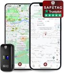 SafeTag Mini - Mini GPS Tracker for Car, Van, Motorbike & More, 34-205 Countries, Get Real Time Tracking, Alerts and Notifications, 7 Day Free Trial - Sim & Data Included, 12 Month Warranty (2G)