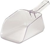 Rubbermaid Commercial Products Bouncer Ice Scoop, 32 Ounce, Clear, for Ingredient Bins or Freezer, Small Plastic