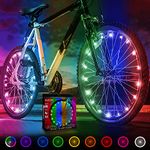 Activ Life LED Bike Wheel Lights: Light Up Your Summer Adventures, 100% Brighter & Visible from All Angles for Ultimate Safety and Style - Batteries Included, Great Gift, 2-Tire Pack, Color Changing