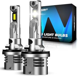 NOVSIGHT 880 LED Fog Light - 1:1 Mini Size,16000LM 600% Brightness, 6500K Cool White 899 LED Fog Bulb, Wireless Plug and Play 885/893 Light,IP68 Waterproof, Pack of 2