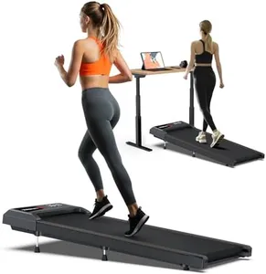 Adjustable 10% Incline Treadmills for Home, Walking Pad 265+lb Capacity, Under Desk Treadmill for Work from Home, Compact for Under Sofa/Bed, Upright Storage, Easy to Move, Fully Assembly
