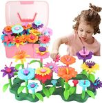 CENOVE Toddler Toys for 3 4 5 6 7 Year Old Girls and Boys,Flower Garden Building Toy with Carry Box, STEM Toys for Preschool Children Educational Activity