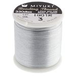 Miyuki Nylon Beading Thread B White (50m) - Used for DIY Jewelry Making, Arts and Craft, Crochet and Cloth Weaving
