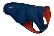 RUFFWEAR Quinzee Jacket, Packable Insulated Winter Coat for Dogs, Small, Blue Moon