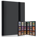 Lictin 9-Pocket Trading Card Album, 396 Pockets Card Folder Card Binder Holder Album with for Loading Slot Trading Card Album Folder - Board, Collectible and Trading Card Games (Black)