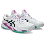 ASICS Mens Court FF 3 Novak White/Digital Sakura Tennis Shoes - 10 UK (1041A370.106)