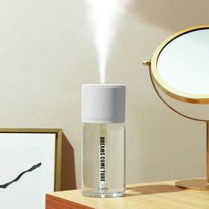 Car Humidifier USB Mini Portable Humidifier Ultrasonic Cool Mist Humidifier Low-noise operation Approx. 300ml capacity Suitable for travel/commuting/office/desktop use (White)