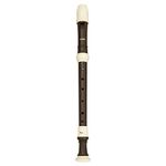 Aulos 709W "Haka" Treble Recorder, Ivory, Brown