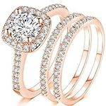 Jude Jewelers Silver Rose Gold Thre