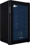 Cookology BC96BK Under-Counter Fridge, 93 Litre Beer, Wine and Drinks Fridge with Temperature Control, LED Light, Suitable for Cans & Bottles, Energy Efficient - Black