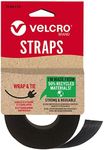 VELCRO® Brand | Eco One-Wrap Reusable Straps | Reusable, Flexible & Versatile All Purpose Straps for Home Improvement | Black | 25mm x 3m