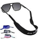 JIM HALO 4 Pack Sunglasses Sport Strap - Classic Neoprene Floating Eyewear Retainer - Secure Your Glasses and Eyewear Mix Color