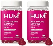 HUM Hair Strong - Daily Gummies with Biotin to Improve Hair Growth - Fo Ti, Folic Acid, Zinc, Vitamin B12 & PABA to Support Healthy Hair, Skin and Nails for Women and Men (100-Count)